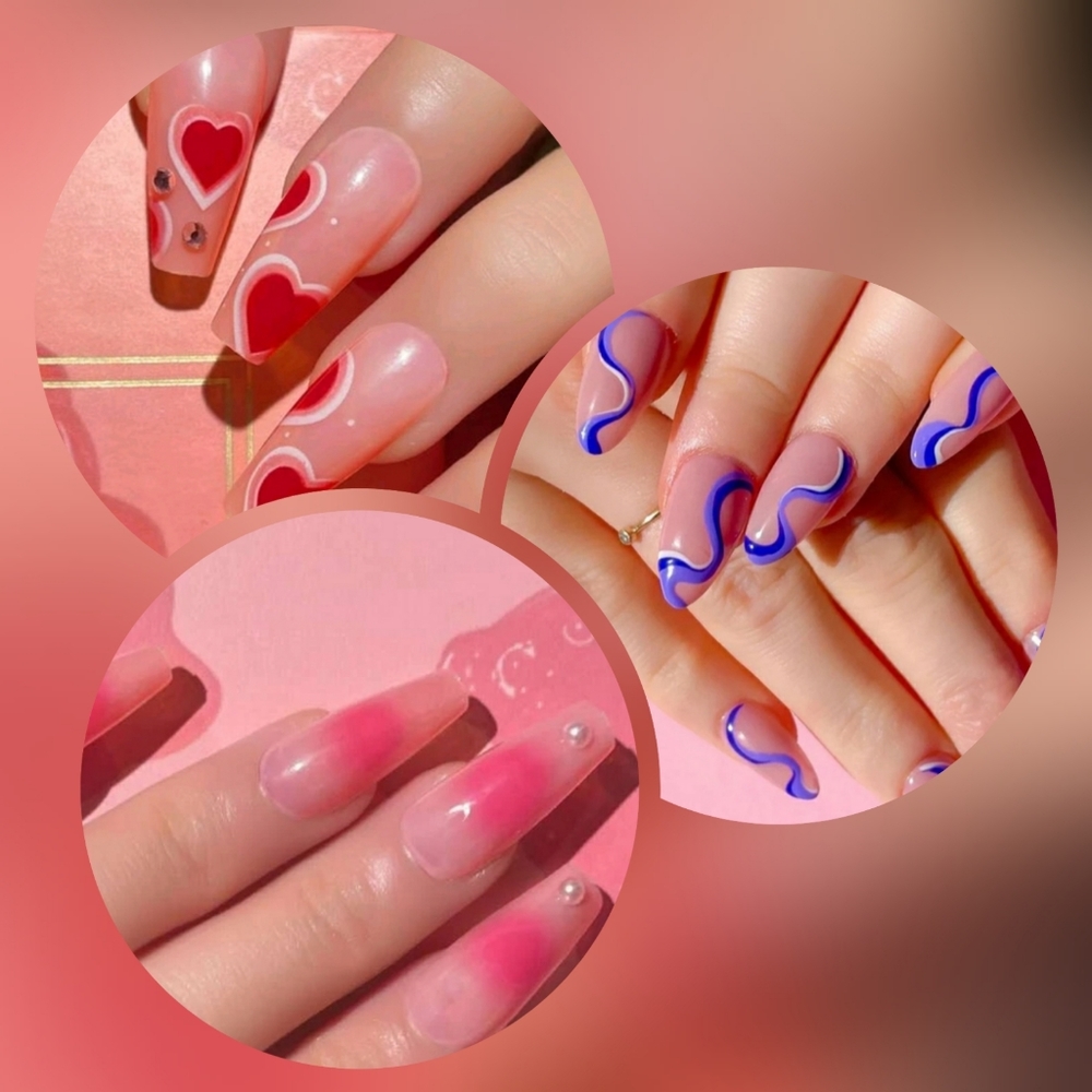 (3/20$) New 24pcs Mod Fake Nail set !!